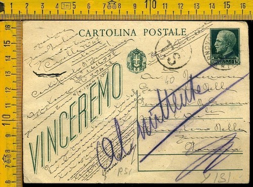 Rsi 131 cartolina intero - y,