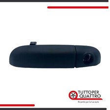 Maniglia Esterna Anteriore Sinistra Nera per Fiat Panda (319), Lato Conducente (