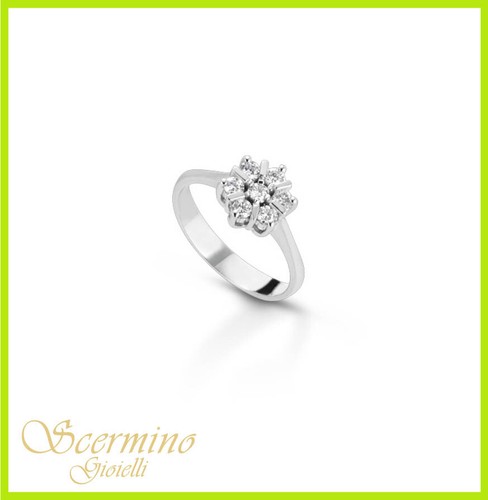 Anello fantasia oro bianco - in,
