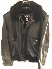 Giubbotto Giacca Giaccone Pelle Uomo Schott Tg.50 Americana