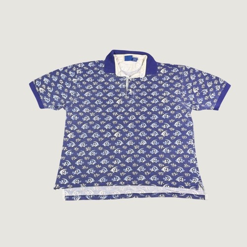 Polo vintage cotone piqué - , blu