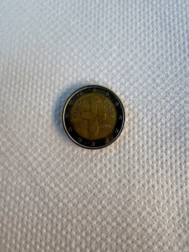 Moneta euro rara kibris - 2,