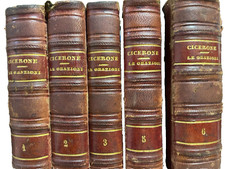 1868/70 CICERONE - LE ORAZIONI -5 VOLUMI MANCA IL IV -PARRAVICINI EDITORE NAPOLI