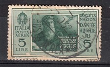 A-10242- REGNO - 1932 Aerea Dante Alighieri A29 usato difetti
