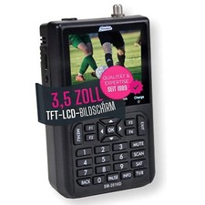 Misuratore Sat per DVB-S/S2 | Sat Finder digitale da campeggio con schermo TV 3,5"