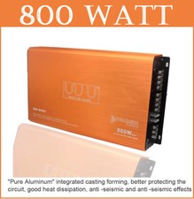 POTENTE AMPLIFICATORE x AUTO 800 WATT 600 WATT RMS 4/3/2 CANALI CASSE-SUBWOOFER