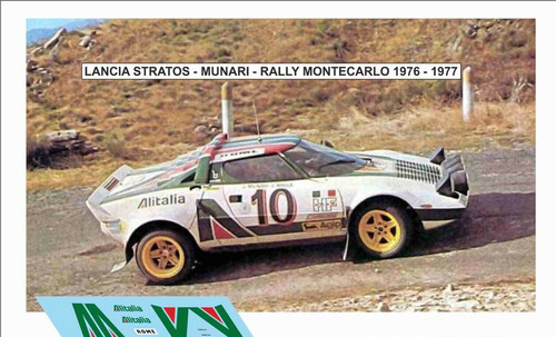 Lancia stratos rally - 1/43,