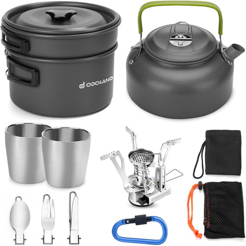 Pentole set campeggio con - pentole,