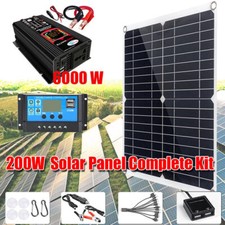 Kit pannello solare inverter 6000W e 200W generatore di energia solare casa 110V impianto rete