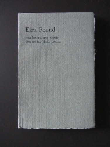Ezra pound una lettera - ezra,
