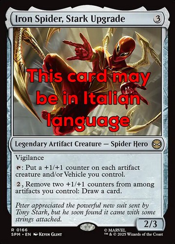 Mtg iron spider stark upgrade - mtg,