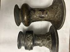 Antico vaso in rame Xuande 10 cm oggetto epoca antica