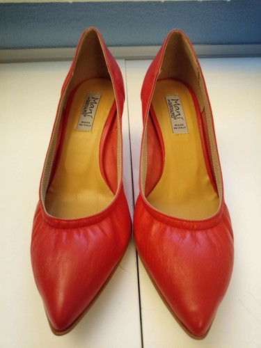 Decoltè pelle rosso mis - decoltè, mis.37