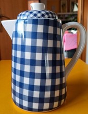 Lattiera Ceramica AT HOME SCACCHI brocca latte bricco  SHABBY CHIC Country 