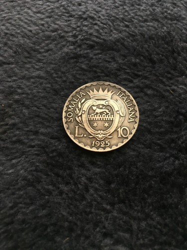 Moneta lire 1925 somalia - 10,