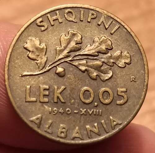 Moneta lek 1940 albania - lek, 1940,