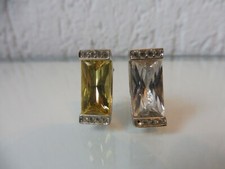 Bellissimi orecchini antichi, AIROLDI, argento 925 con pietre molate