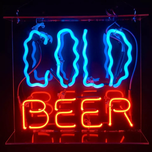 Insegna neon acrilico birra - neon,