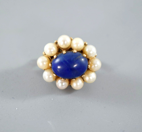 Vintage 9ct oro lapislazzuli - 9ct, &