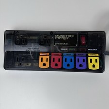 Monster Power PC700 Computer PowerCenter Protezione da Sovratensioni Testato Funzionante
