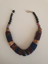 Collana Donna Etnica Artigianale Handmade Fabbricata Mano