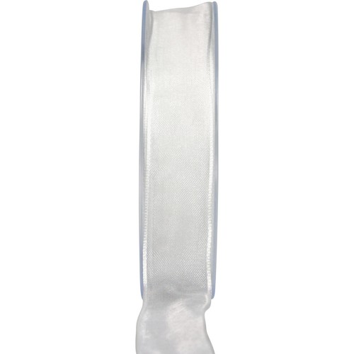 Nastro organza chiffon bianco
