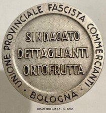 BOLOGNA UNIONE COMMERCIANTI DISTINTIVO VENTENNIO 1919.1943 SINDACATO ORTOFRUTTA