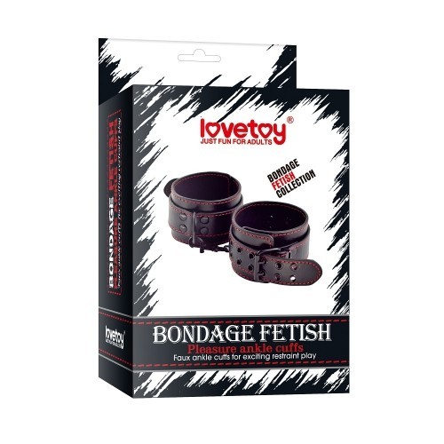 Cavigliere piedi bondage rosso