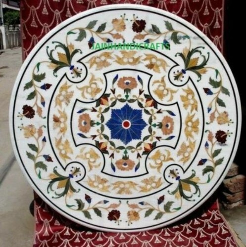 Tavolino marmo bianco - marmo, 30''
