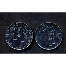 SAN MARINO 50 Lire dal 1972 al