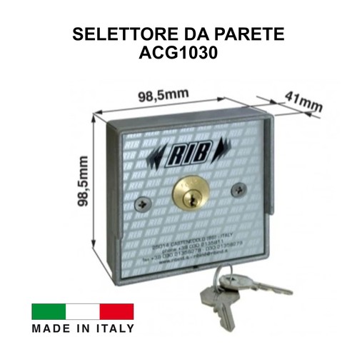 Selettore chiave parete - a,
