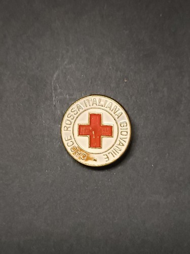Spilla scudo croce rossa - spilla,