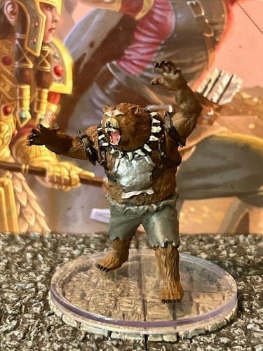 Werebear 31a miniature - werebear, d&d