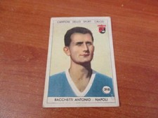 Figurina calciatori BACCHETTI ANTONIO - NAPOLI N.318 Ed. LAVAZZA 1951 orig.