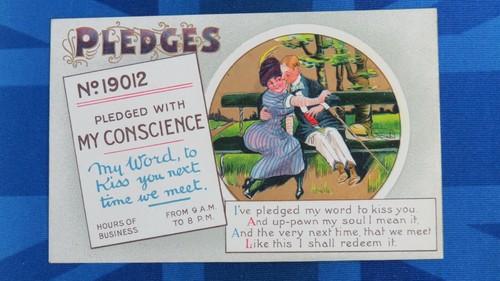 Vintage comic postcard 1900s - comic,