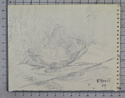 Disegno natura morta penna - morta, su