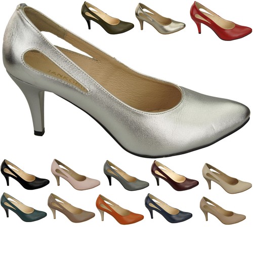 Scarpe donna decolte pelle