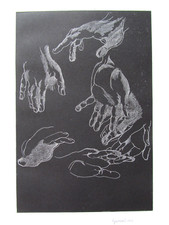 LUIGI GUERRICCHIO  Anni '70 Incisione Acquaforte cm.50x35