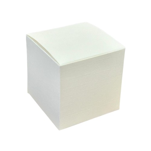 10x seta bianco 9x9x9 - seta, cm