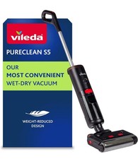 Vileda PureClean S5 | aspirapolvere lavapavimenti senza fili per Liquido E Secco