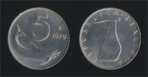 Lire 1979 delfino timone - 5,