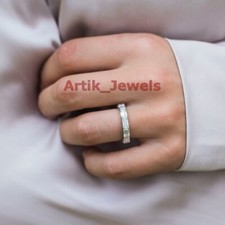 Baguette Moissanite Con 14K