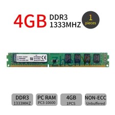 4GB PC3-10600 DDR3 1333MHz CL9 PC Desktop Intel KVR1333D3N9/4G Per Kingston IT