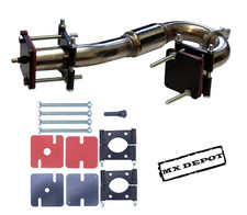 KIT TUBO SCARICO AMMACCATURA SOFFIAGGIO 4 TEMPI MOTO KAWASAKI KXF250 KXF450