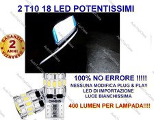 COPPIA LUCI TARGA T10 18 LED