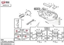 Kit 8 lame piatto trattorino GIANNI FERRARI PG112 PLAYGREEN 0051 0061 0090 0090