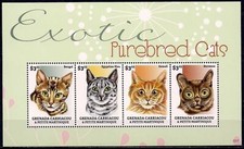 Grenada Gatti Animali Domestici Bengala/Egiziano Mau/Somalo Rosso/Birmano Animali Domestici MNH
