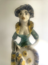 Keramikfigur Folk Art Pottery, Italy, Caltagirone - Mid Century, signiert