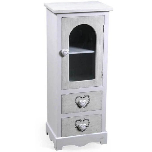 Mobile con vetrina cuore anta - cuore,
