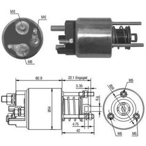 100 elettromagnete motore - 100, cv